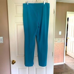 Dress Barn Roz & Ali Summer Slacks, Turquoise.